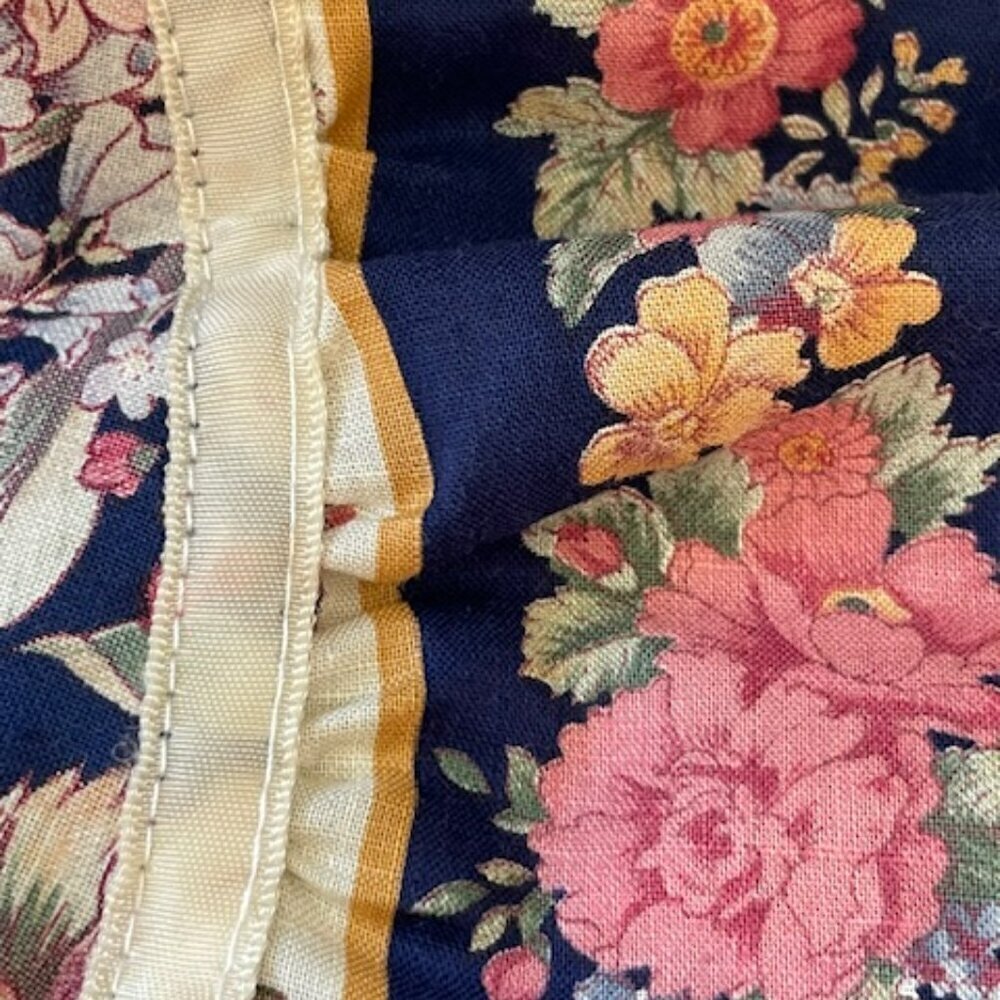Vintage Prairie 1970's Cottagecore Floral Full Midi Skirt Medium - Picture 8 of 11